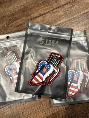 5.11 TACTICAL PATRIOTIC BANANA CLIP PVC Flag Morale Patch Hook Back NEW!