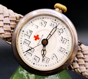 Reloj de mujer vintage MAURAN "Nurse" de plata esterlina de 1920 raro cuerda manual!! - Imagen 1 de 4