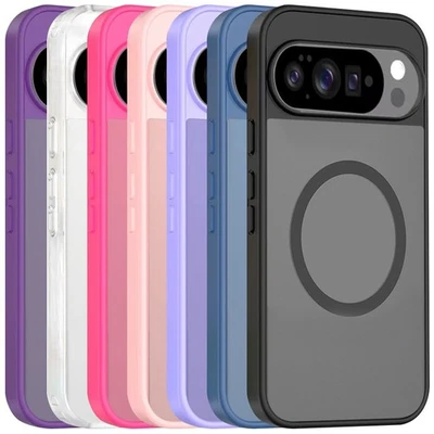 Capa traseira acrílica moldura TPU magnética para telefone Google Pixel 10/10 Pro - Imagem 1 de 3