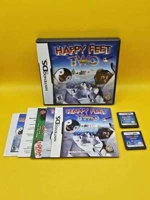 Happy Feet Two (Nintendo DS, 2011) - CIB With Manual & Happy Feet One Loose Game - Image 1 of 4