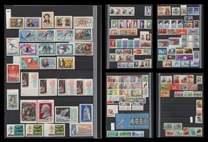 1962 USSR Soviet Union Russia Collection of Stamps on Stockbook Pages - Picture 1 of 6