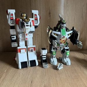Mighty Morphin Power Rangers White Tigerzord & Dragonzord Bandai 1994 Working - Imagen 1 de 10