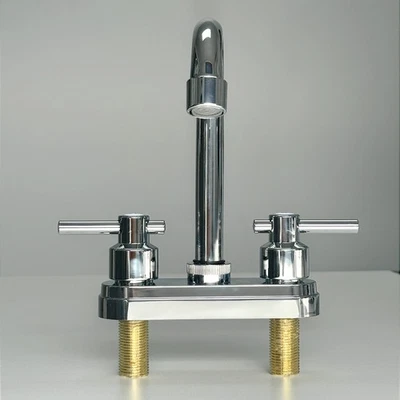 Bathroom RV Faucet Single Handle Vanity Sink Tap Water Stainless Steel Plastic - Image 1 of 4