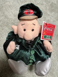 Bolsa de frijoles Coca Cola más rara de felpa Navidad ELF Cavanagh Londres con etiquetas - Imagen 1 de 4