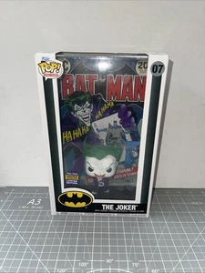 FUNKO POP! COMIC BOOK COVER BATMAN THE JOKER WITH VINYL FIGURE #07 - Picture 1 of 8