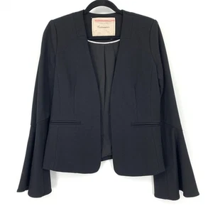 Anthropologie Cartonnier Blazer Jacke Damen Gr. Small schwarz ausgestellte Ärmel - Bild 1 von 6