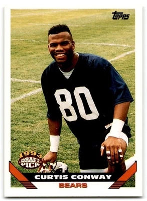 1993 Topps Curtis Conway Chicago Bears #12 - Image 1 of 2