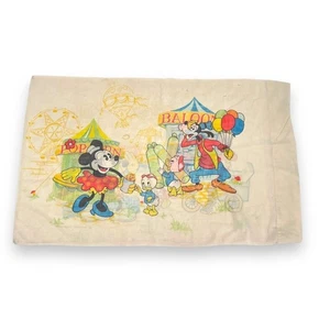 Vintage Disney Mickey Mouse, Donald, Minnie, Goofy, Huey and Dewey Pillowcase - Bild 1 von 8