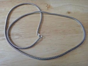 24" Sterling Silver 9gram 2.5mm Unusual Popcorn Chain with Balloon Lobster Clasp - Bild 1 von 4