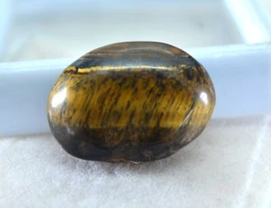 18.05 Ct Natural Certified Rare Tiger eye Top Grade GIFT Loose Gemstone TG21 - Picture 1 of 3