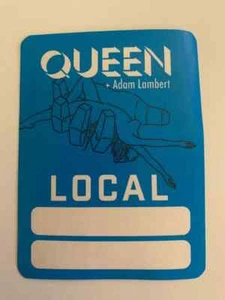 Queen + Adam Lambert 2017 Konzertblau Lokal Backstage Pass - Bild 1 von 2