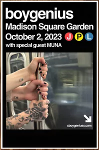 BOYGENIUS | MUNA Madison Square Garden NYC Tour 2023 Ltd Ed Neu RAR Poster! - Bild 1 von 2