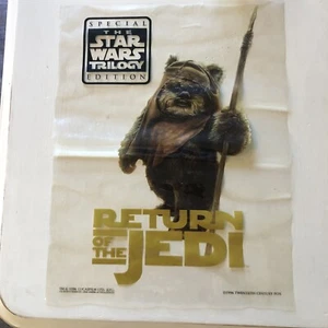 Ewok Return Of The Jedi The Star Wars Trilogy Edition Window Cling Vintage 1996 - Picture 1 of 4