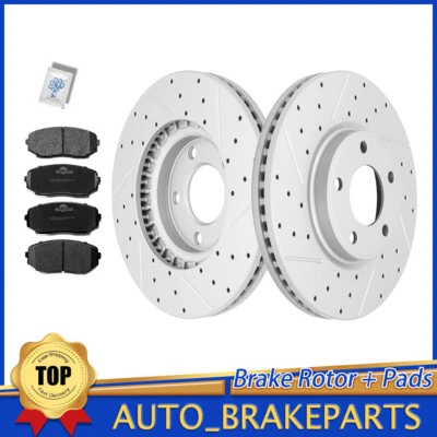 Kit de rotores y pastillas de freno delanteras tracción delantera 296 mm para Ford Edge Lincoln MKX 2007-2009 Foto 1 de 4