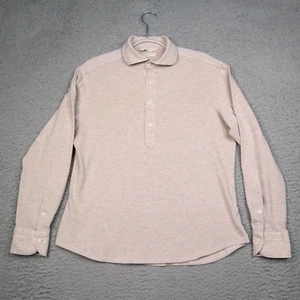 Suitsupply Shirt Mens 39-15.5 Extra Slim FIt Long Sleeve Polo Egyptian Cotton - Picture 1 of 15