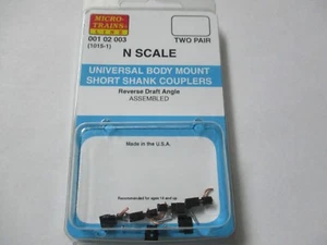 Micro-Trains Stock #00102003 (1015-1) Accoppiatore Universale 2 Paia Assemblato Scala N - Foto 1 di 3