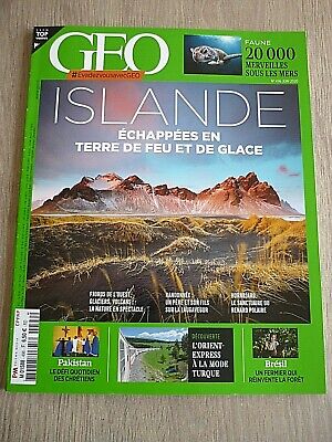 Revue  Geo  N°  496  Juin  2020  /  Islande , Terre De Feu Et De Glace • 2.57€