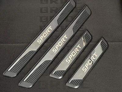 For Mitsubishi Accessories Auto Door Sill Scuff Cover Plate Guard Protector Trim - Image 1 of 4