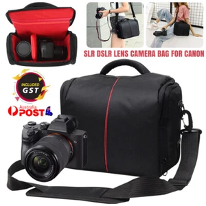 DSLR Camera Bag Shoulder Lens Carry Case For Canon Nikon EOS SLR Sony Waterproof - Picture 1 of 15