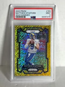 2023 Prizm Matthew Stafford C/10 Gold Shimmer PSA 9 RAMS - Picture 1 of 1