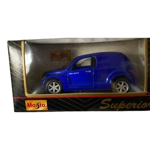 PT Cruiser Model Car Maisto Superior Die-Cast & Plastic Motorized Blue Pull Ba - Picture 1 of 4