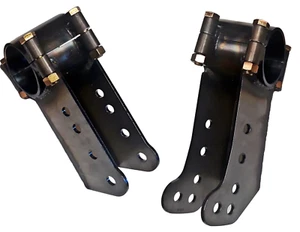 Multi Hole Bolt-On Lower GM Metric Trailing Arm Mounts, Newest Design, pair - Picture 1 of 5