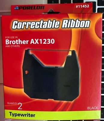 Porelon Correctable Typewriter Ribbons For Brother AX1230 #11452 NEW Sealed - Image 1 of 2