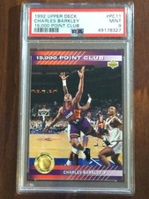 1992 15,000 Point Club — Charles Barkley — 7th Year — MINT PSA 9 — pop 13 ALL
