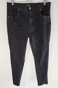 Size 18 Jeans Universal Standard Black Denim Skinny Casual Women's Plus Pants - Picture 1 of 9