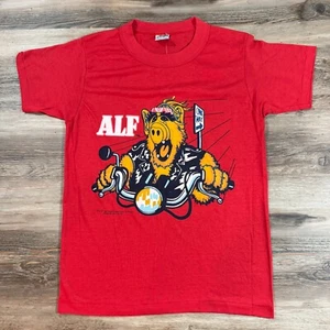 Camiseta promocional de película de TV de motociclista Harley Alf No Problem de colección años 80 - Imagen 1 de 7