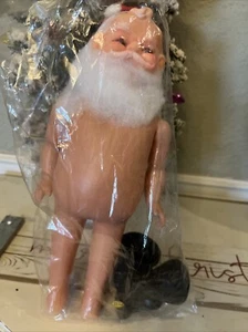 NOS VTG Mangelsen Santa Doll 12” Doll 156-96 RUBBER Face. Sealed Without Tag - Picture 1 of 4