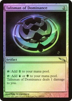Mirrodin  MTG  FOIL  Talisman of Dominance  Magic - Image 1 of 2