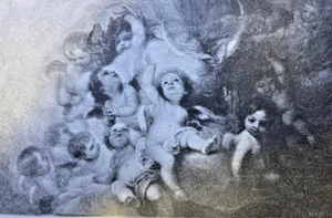 1884 Vintage Zeitschrift Illustration Die unbefleckte Empfängnis von Murillo - Bild 1 von 2