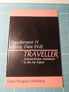 Supplement 11: Library Data (N-Z), Traveller 1st edition, GDW, VGC