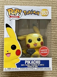 Pikachu #553 Funko Pop Pokémon Collezione Diamanti Esclusiva GameStop - Foto 1 di 1