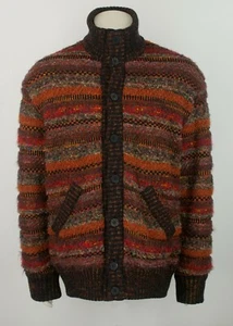 VTG Missoni Wool Mohair Blend Reversible Multicolor Quilted Jacket Size 56  - Picture 1 of 10