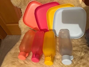 Eco-Go-Set Picknick 4x Teller und 4x Eco+ 500 ML Flaschen Tupperware - Bild 1 von 1