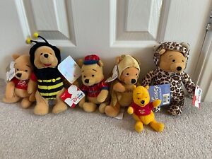 6 x small soft toys with Disney store labels