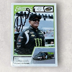 Ricky Carmichael NASCAR autographed card 2010 WHEELS ELEMENT MONSTER ENERGY #4