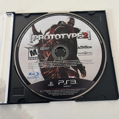 PS3 Prototype 2 (Sony PlayStation 3, 2012) Disc Only! TESTED & WORKS PERFECTLY! - Image 1 of 3