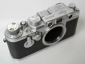 Leica IIIf Nr. 635730 mit Vorlaufwerk / Selbstauslöser + Spule von ca. 1952/53 - Bild 1 von 13