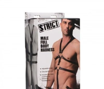 Arnés de cuerpo completo masculino bondage BDSM S&M BDS&M estricto imitación cuero maestro esclavo! Foto 1 de 4