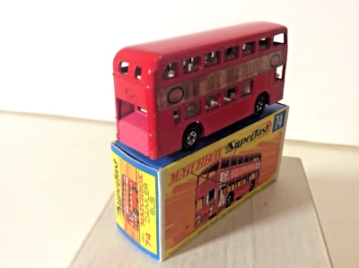 Matchbox by Lesney Superfast No.74a Daimler Bus 1970 " PINK BASE " mit H-OVP - Bild 1 von 4