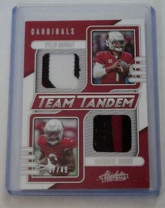 2023 Panini Absolute Team Tandem Kyler Murray & Marquise Brown Patch /49 #TT-AC - Picture 1 of 2