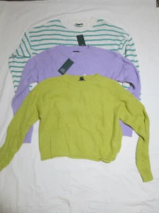 Women's Crewneck Loose Pullover Long Sleeve Sweater - Wild Fable - CHOICE Nwt - Picture 1 of 6