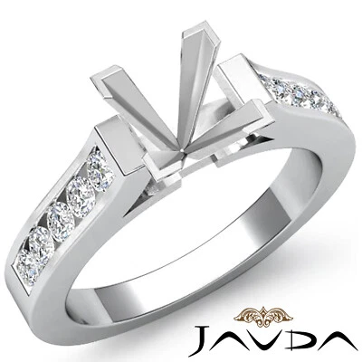 Antique Style Princess Diamond Engagement Ring Channel Setting Semi Mount 0.30Ct - Image 1 of 4
