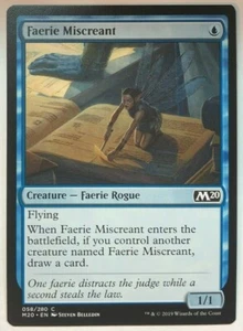MTG Faerie Miscreant Core Set 2020 058/280 Regular Common - Picture 1 of 1