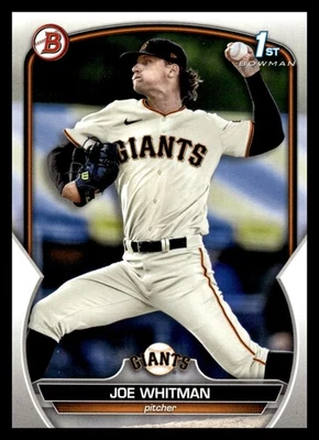 2023 Bowman Draft 1st #BD-98 Joe Whitman San Francisco Giants Baseball Card - Image 1 of 2