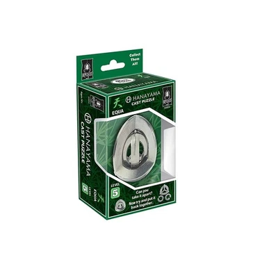 Hanayama Level 5 Cast Metal Brain Teaser Puzzle - Equa - Image 1 of 2