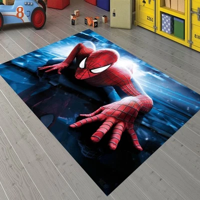 Spiderman Rug, For Boy Room Spiderman Rug, Spiderman Rug,Spiderman Kids Room Rug - Image 1 of 4